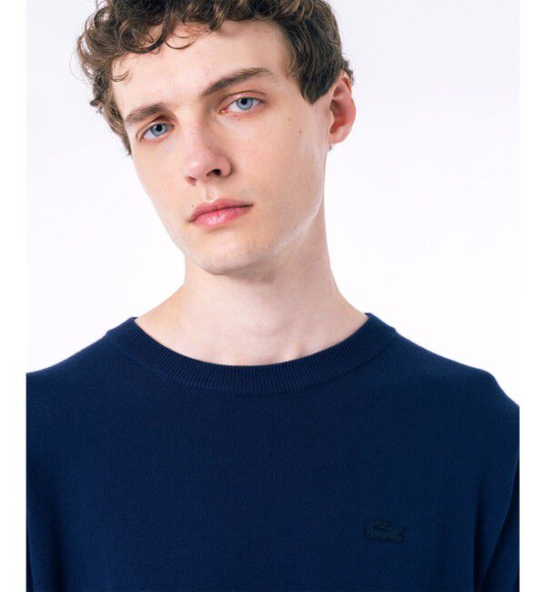 LACOSTE「ハイストレッチコットンニット長袖Tシャツ」|Tシャツ・カットソー|