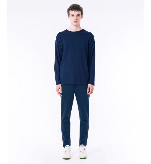 LACOSTE「ハイストレッチコットンニット長袖Tシャツ」|Tシャツ・カットソー|