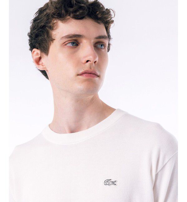 LACOSTE「ハイストレッチコットンニット長袖Tシャツ」|Tシャツ・カットソー|