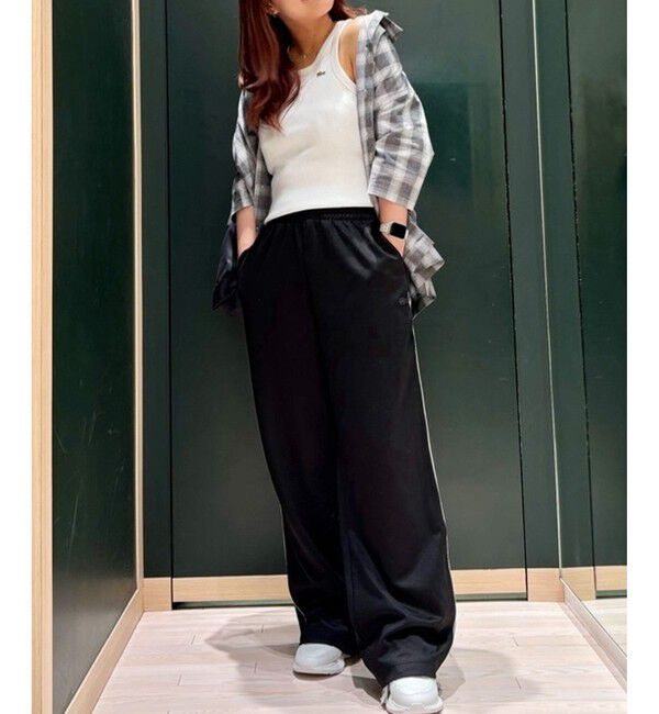 LACOSTE「ワンポイントロゴ エッセンシャルリブニットタンクトップ」|タンクトップ|