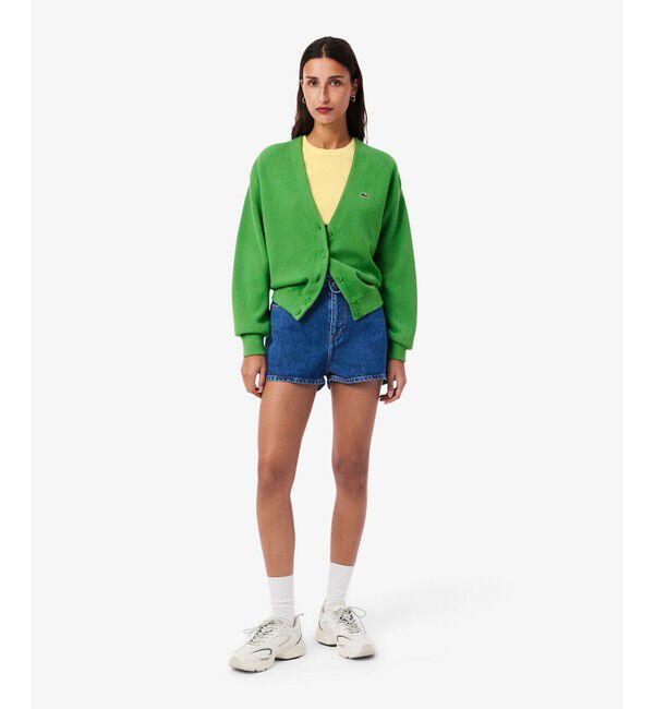 LACOSTE「タイトフィットリブニットTシャツ」|Tシャツ・カットソー|