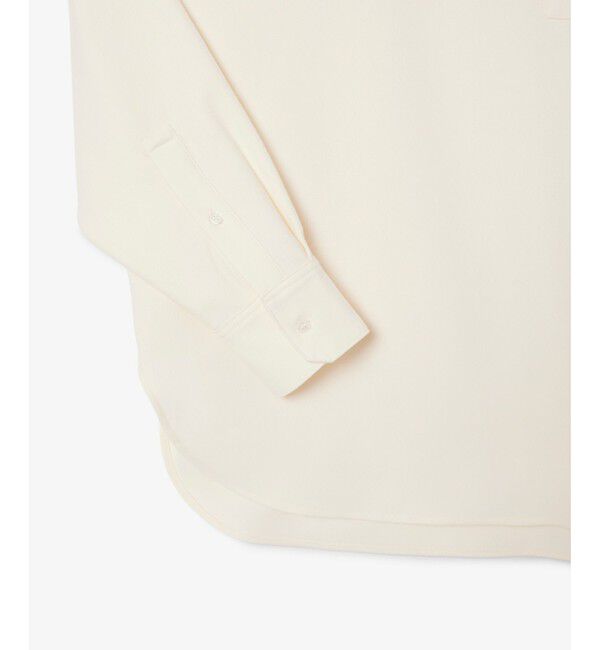 LACOSTE「オーバーサイズハーフボタン ストレッチフランネルシャツ」|シャツ・ブラウス|