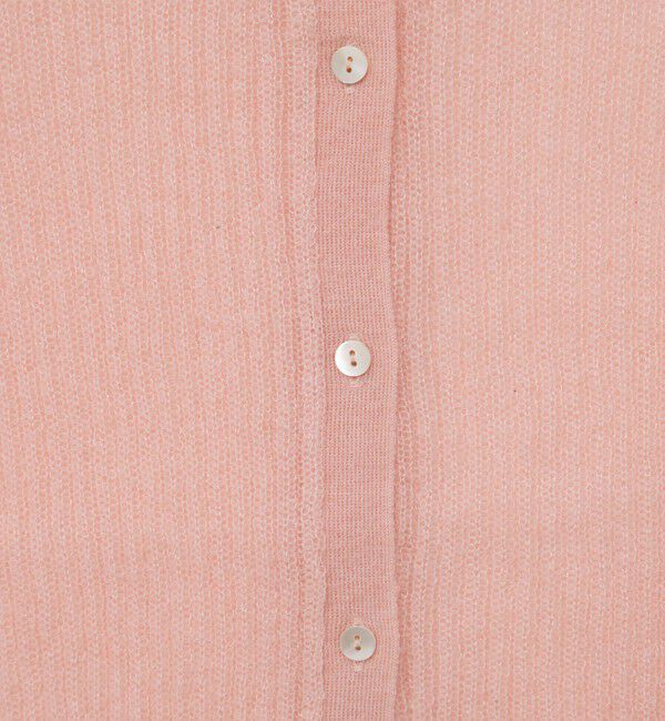 Rie Miller「シアーモヘヤ2WAYリブボートネックカーディガン」|カーディガン|