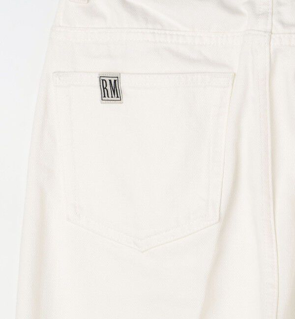 Rie Miller「【RM denim】スリットクロップドセンタープレスデニム」|デニム|