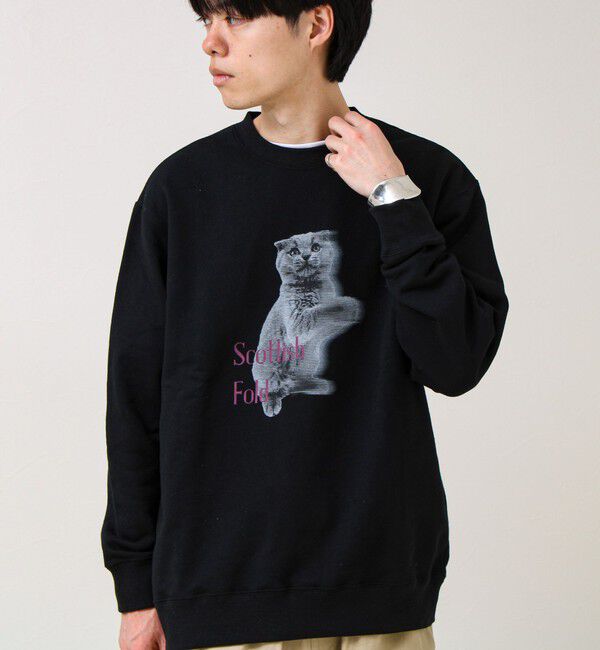 GLOSTER「【MY PET】クルーネックプリントスウェット」|スウェット・ジャージ|