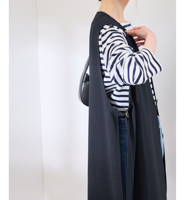 Rope&rsquo;Picnic「【抗菌防臭・接触冷感・UVカット】カナパノースーリーブジレ/セットアップ対応」|ベスト・ジレ|