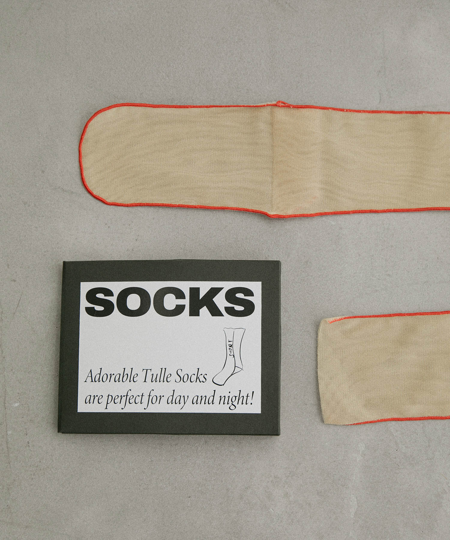 ADAM ET ROPE'「チュールシアーメローショートソックス」|ソックス|ベージュ(27)