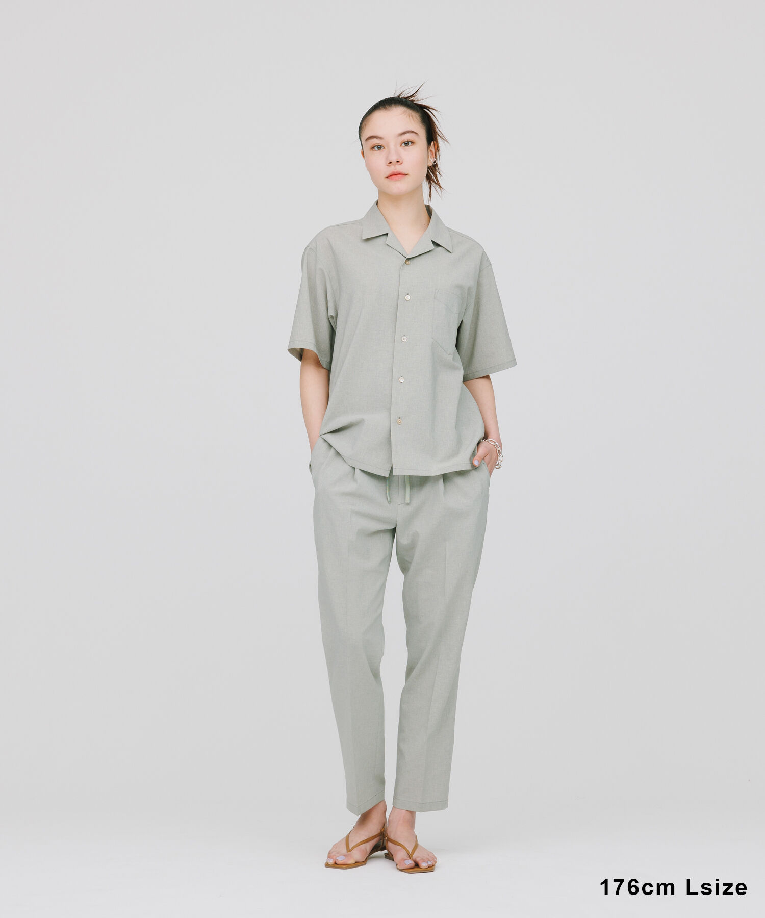 ADAM ET ROPE'「2点セット【RIRANCHA / リランチェ】セットアップ / オープンカラーシャツ&イージーパンツ / イージーケア 」|スーツ|