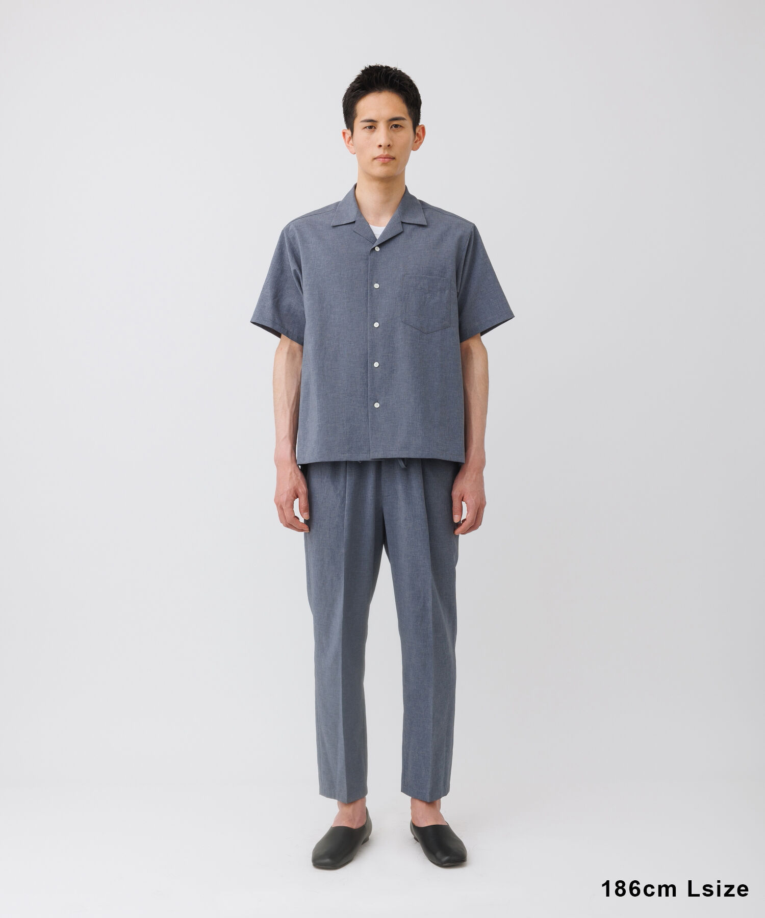 ADAM ET ROPE'「2点セット【RIRANCHA / リランチェ】セットアップ / オープンカラーシャツ&イージーパンツ / イージーケア 」|スーツ|