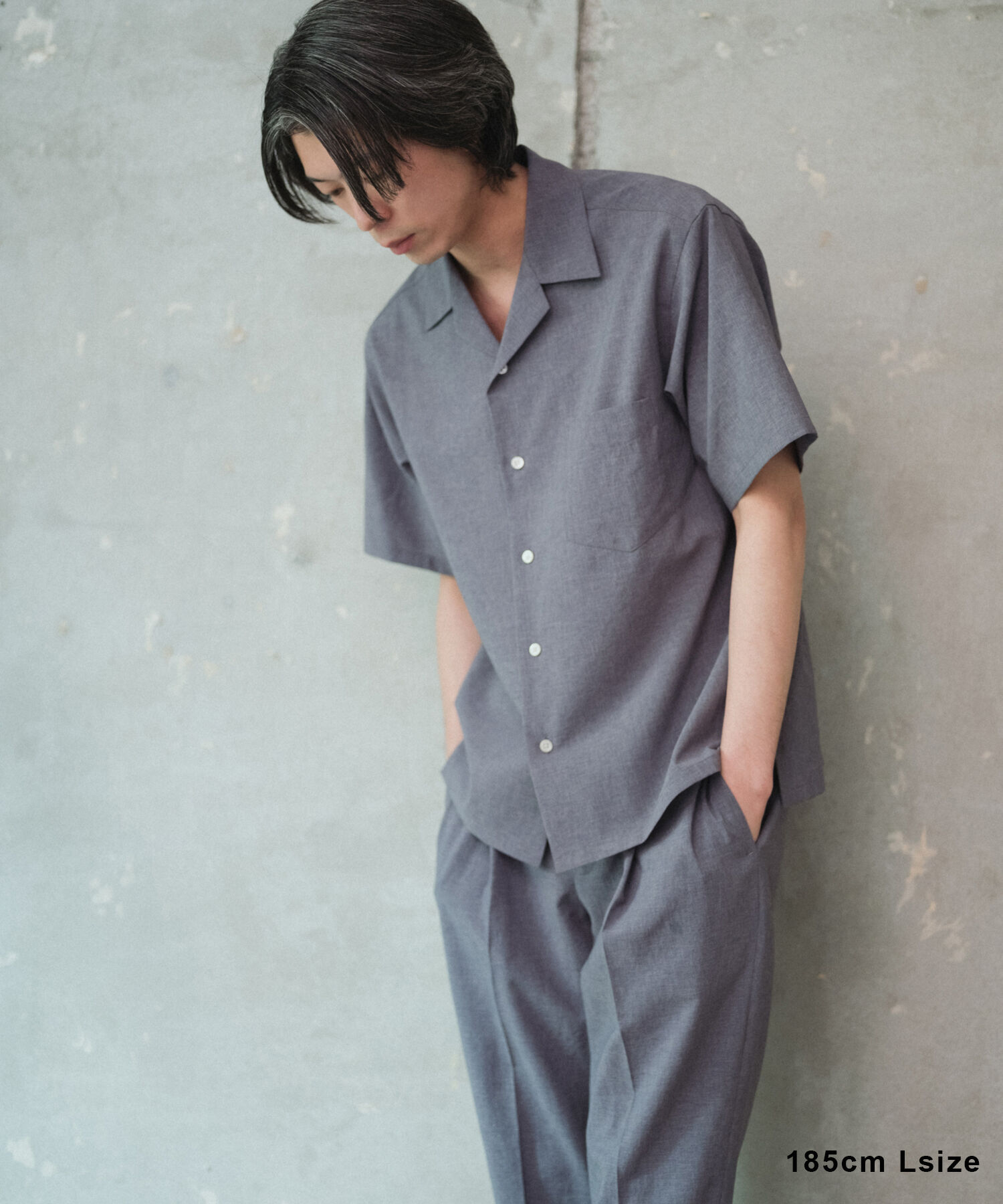 ADAM ET ROPE'「2点セット【RIRANCHA / リランチェ】セットアップ / オープンカラーシャツ&イージーパンツ / イージーケア 」|スーツ|