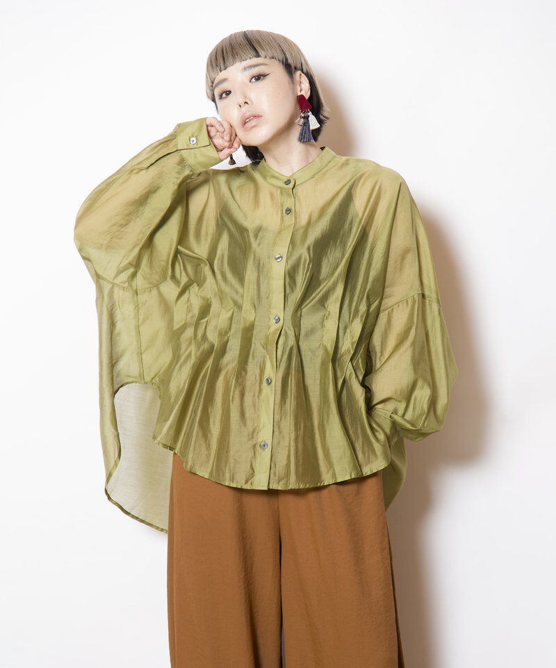  「イレギュラーヘムタックシアーシャツ」|シャツ・ブラウス|