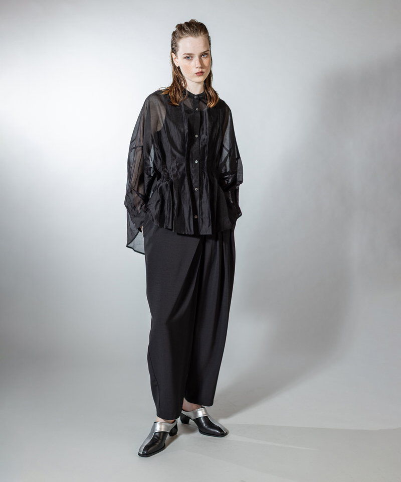  「イレギュラーヘムタックシアーシャツ」|シャツ・ブラウス|