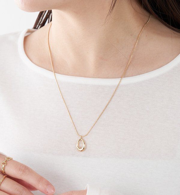  「【PAPILLONNER/パピヨネ】オーバルスライド2WAYネックレス」|リング|