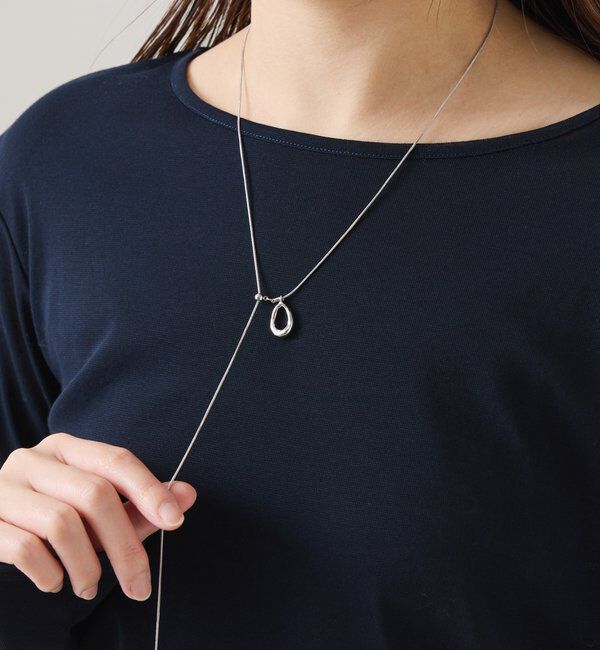  「【PAPILLONNER/パピヨネ】オーバルスライド2WAYネックレス」|リング|