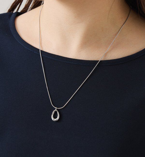  「【PAPILLONNER/パピヨネ】オーバルスライド2WAYネックレス」|リング|