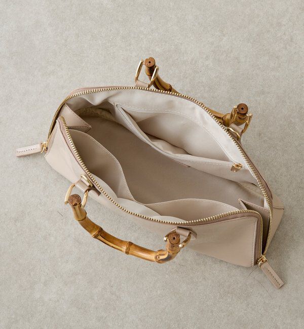  「【PAPILLONNER/パピヨネ】バンブーハンドルバッグ」|トートバッグ|