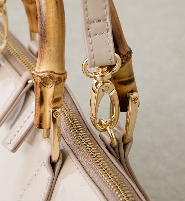  「【PAPILLONNER/パピヨネ】バンブーハンドルバッグ」|トートバッグ|