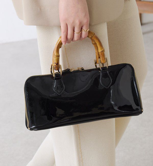  「【PAPILLONNER/パピヨネ】バンブーハンドルバッグ」|トートバッグ|