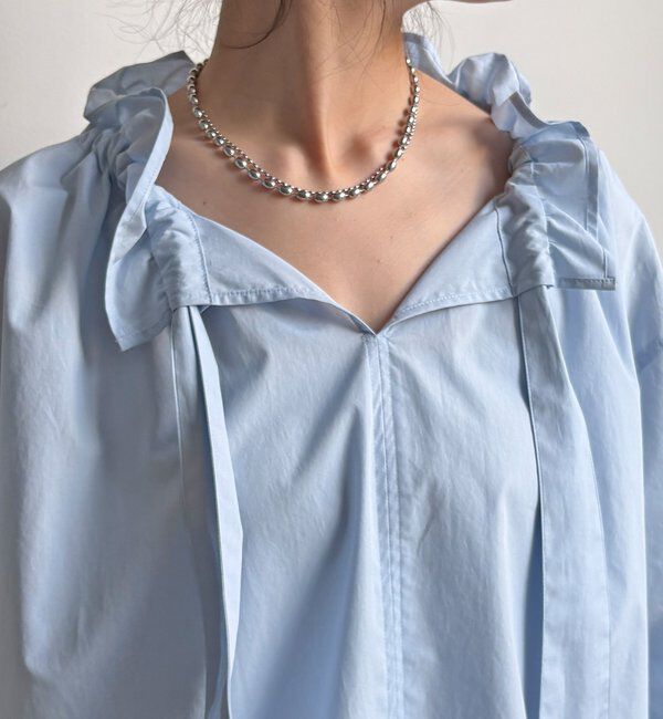  「【WEB限定】フリルカラーブラウス」|シャツ・ブラウス|