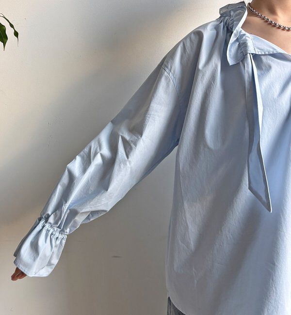  「【WEB限定】フリルカラーブラウス」|シャツ・ブラウス|