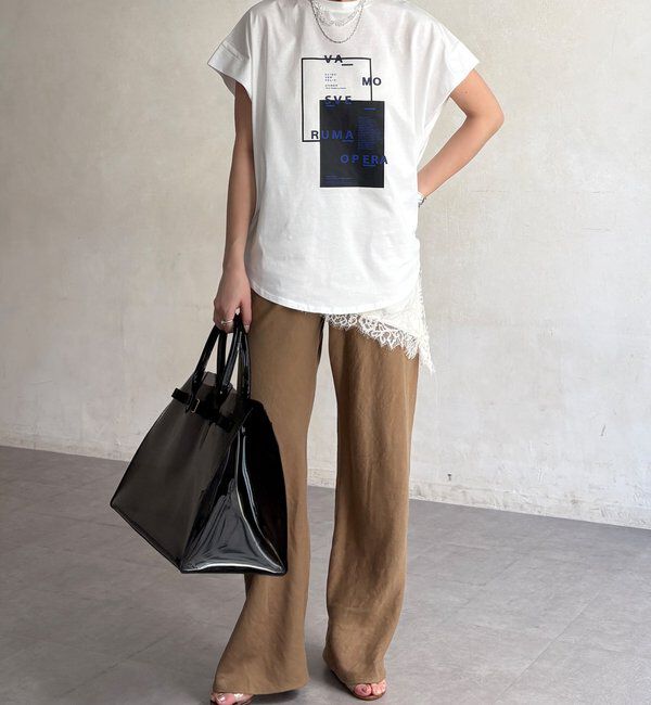  「【WEB限定】タックスリーブロゴTEE」|Tシャツ・カットソー|