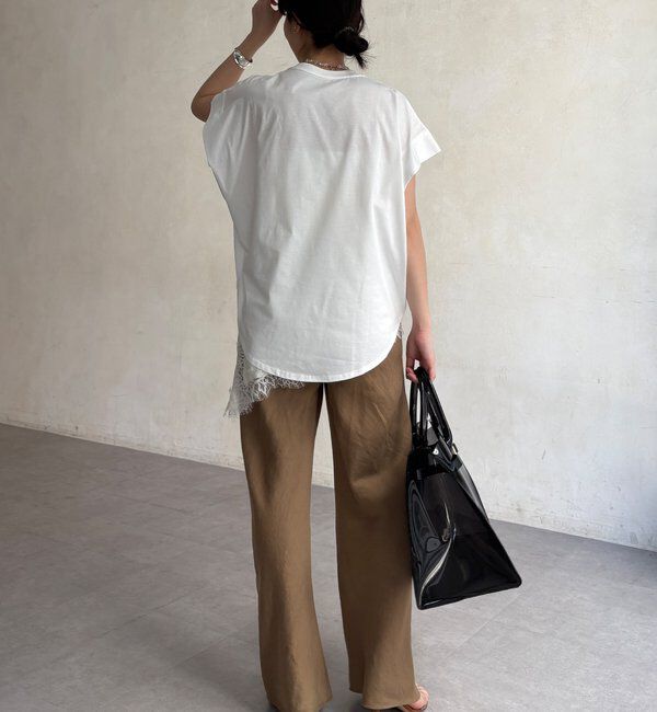  「【WEB限定】タックスリーブロゴTEE」|Tシャツ・カットソー|