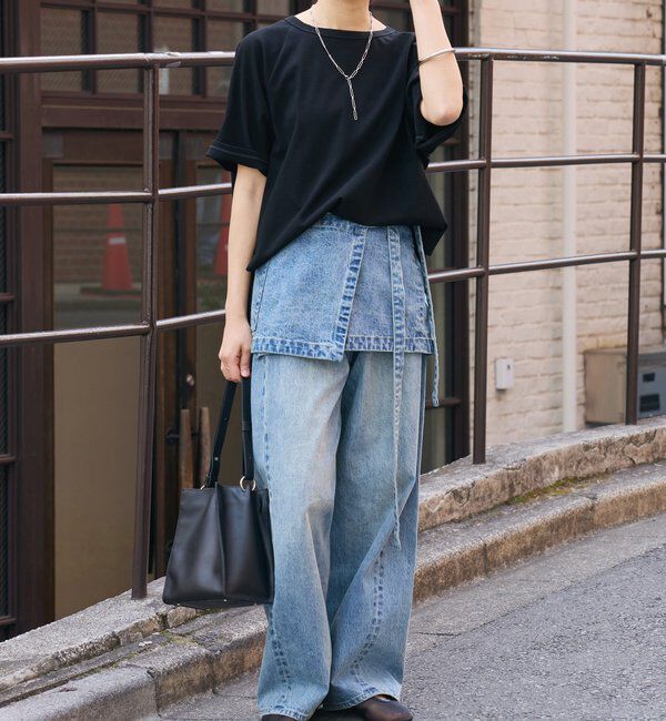  「予約【A・MONN(アモン)】DENIM apron」|デニム|