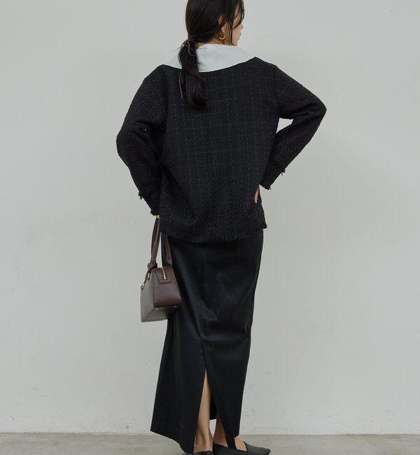  「ミックスヤーンツイードジャケット」|ベスト・ジレ|