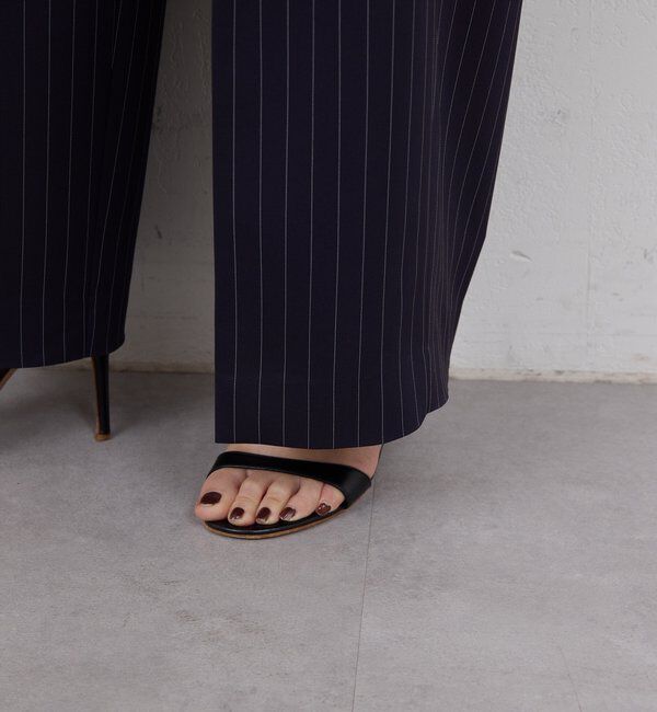  「【手洗い可】ストライプイージーパンツ」|チノ|