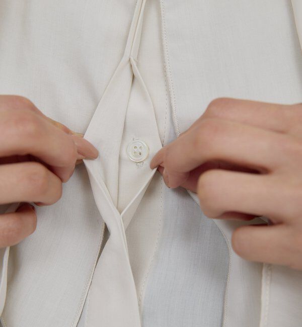  「ラッフルカラーブラウス」|シャツ・ブラウス|