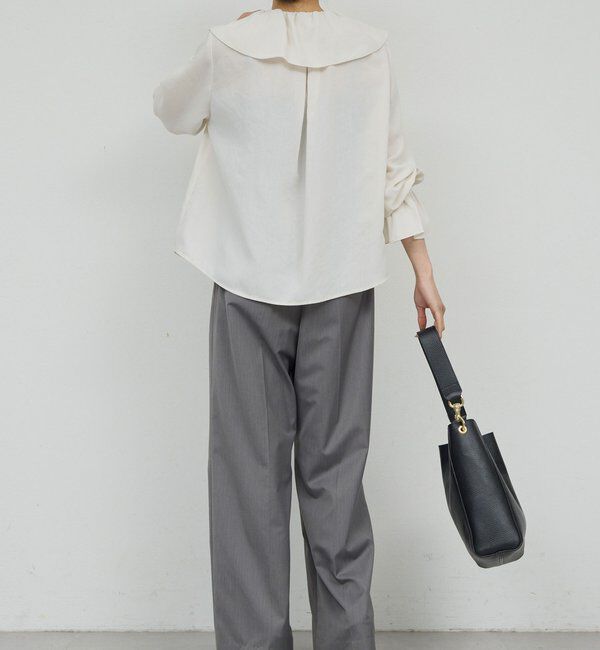  「ラッフルカラーブラウス」|シャツ・ブラウス|