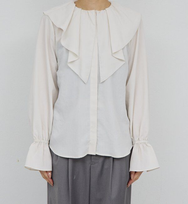  「ラッフルカラーブラウス」|シャツ・ブラウス|