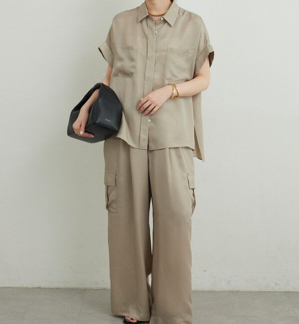  「【セットアップ対応】ミリタリーハーフスリーブシャツ」|シャツ・ブラウス|