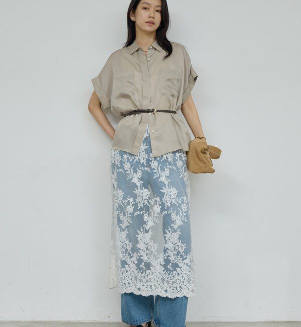  「【セットアップ対応】ミリタリーハーフスリーブシャツ」|シャツ・ブラウス|