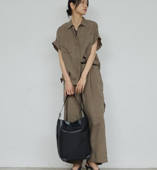  「【セットアップ対応】ミリタリーハーフスリーブシャツ」|シャツ・ブラウス|