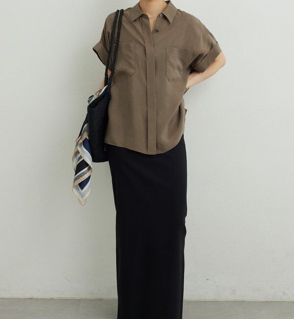  「【セットアップ対応】ミリタリーハーフスリーブシャツ」|シャツ・ブラウス|