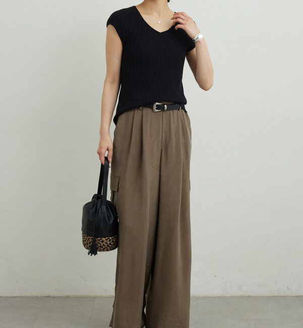  「【セットアップ対応】キュプラカーゴパンツ」|チノ|