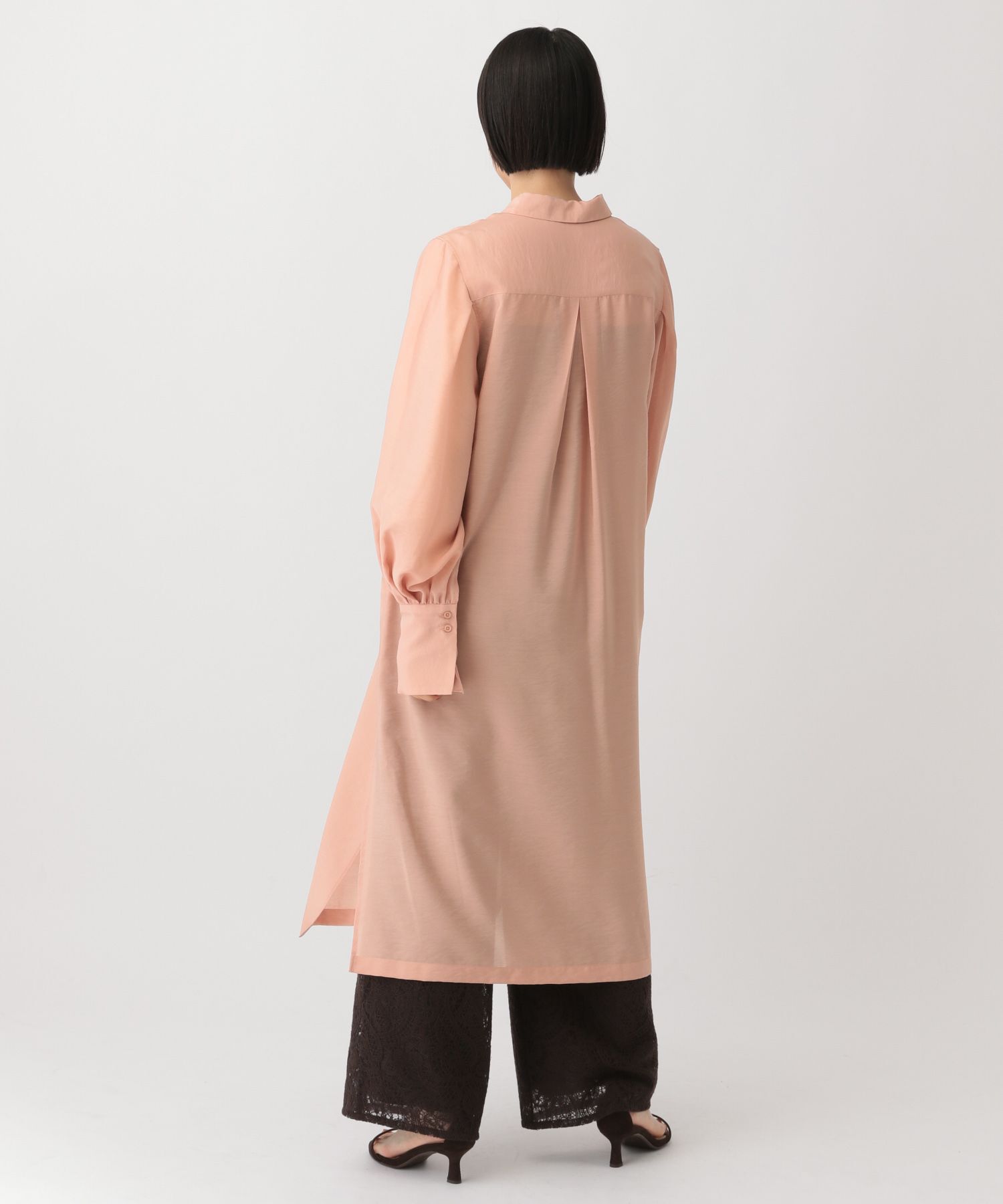 A part by 「シアーシャツワンピース」|ワンピース|