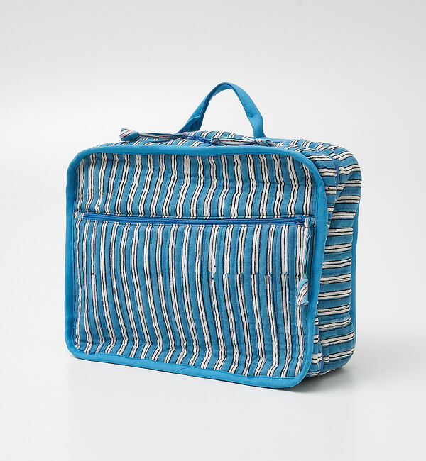 collex「ブロックプリント トラベルポーチS」|ポーチ|