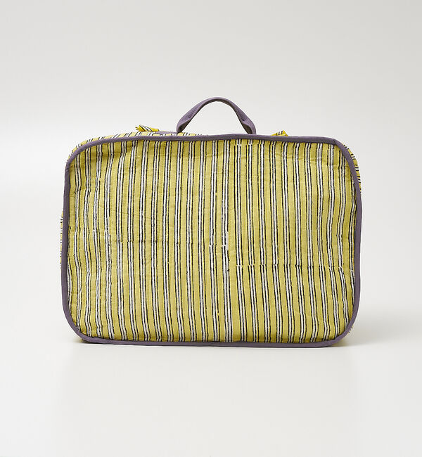 collex「ブロックプリント トラベルポーチL」|ポーチ|