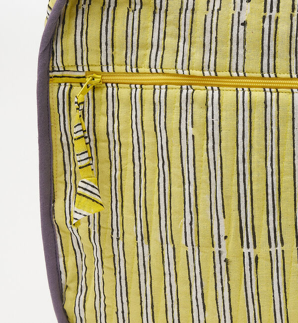 collex「ブロックプリント トラベルポーチL」|ポーチ|