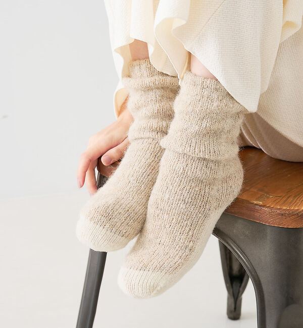 collex「【ユニセックス】バイカラーリバーシブル ルームソックス」|ソックス|