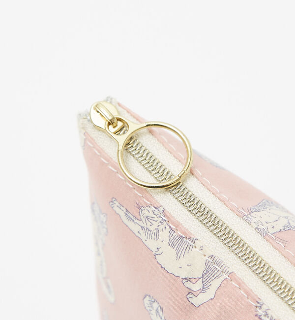 collex「リバティプリント BASICポーチL ミャオウ  猫柄」|ポーチ|