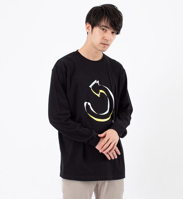 ABAHOUSE「【TRANSREALITY】TYPE-1 長袖 Tシャツ」|Tシャツ・カットソー|ブラック