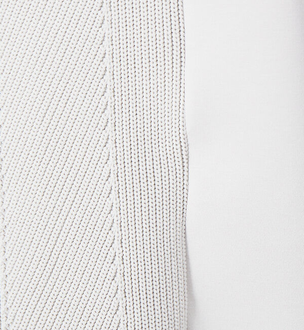 ABAHOUSE「ダンボール&times;ニットコンビ プルオーバー ニット スウェット」|Tシャツ・カットソー|