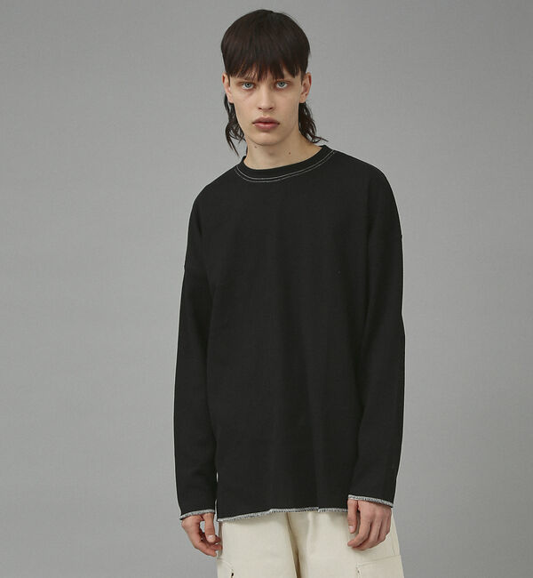 ABAHOUSE「【UNIVERSAL OVERALL / ユニバーサル オーバーオール】ルーズフ」|Tシャツ・カットソー|ブラック系その他1