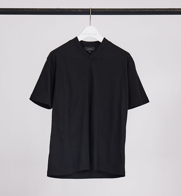ABAHOUSE「【コンパクトスーピマ】スムース Vネック Tシャツ」|Tシャツ・カットソー|ブラック