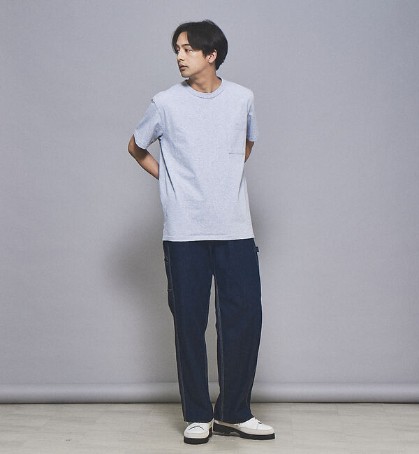 ABAHOUSE「【グッドウェア】USAコットン 無地 ポケット ショートスリーブ Tシャツ」|Tシャツ・カットソー|