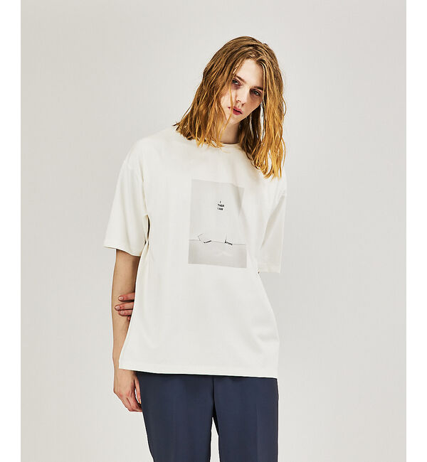 ABAHOUSE「【AH ABAHOUSE】ポンチ フォトプリントTシャツ」|Tシャツ・カットソー|ホワイト系その他1