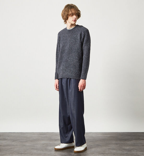 ABAHOUSE「【シャギー調】リングヤーン メランジニット / プルオーバー ニット」|ニット・セーター|